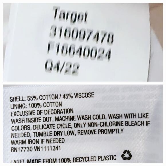 Knox Rose Women's SZ L White Tiered Dress With Shoulder Embroidery NWT - Picture 9 of 9